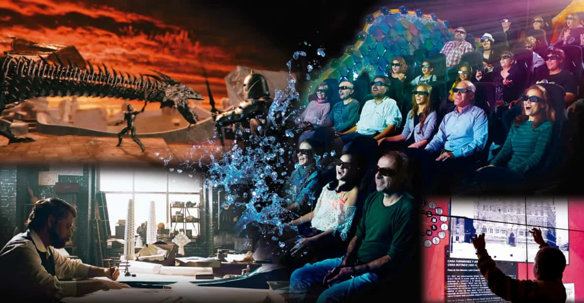 Immersive 4D screening room at the Gaudí Experiència, a quick primer among the museums in Barcelona, Spain
